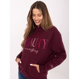Sublevel Sweatshirt-D10608BC02802A4NO-burgundy Cene