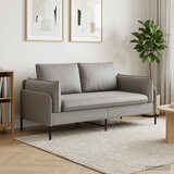 SOFA za dvije osobe 2-sjedalo Svjetlosiva 188 x 81 x 89 cm Cijene