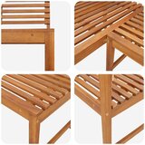 vidaXL Kutna vrtna klupa 140 cm od masivnog bagremovog drva | shoptok.hr