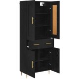  Highboard Crni hrast 69,5 x 34 x 180 cm Konstruirano drvo | shoptok.hr