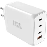 Zmogljiv GaN polnilec 200W 3xUSB-C PD USB-A QC 3.0 bel, (21580920)