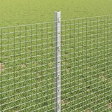  Zavarena žičana ograda s postom 25 x 0,8 m Srebrna Mreža | Shoptok.si
