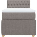 vidaXL Box spring postelja z vzmetnico taupe 80x200 cm blago, (21310247) | Shoptok.si