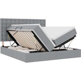  Postelja s shranjevanjem Svetlo siva 180 x 200 cm Umjetno usnje, (5000099384) | Shoptok.si