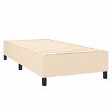 Krevet s oprugama i madracem krem 90 x 200 cm od tkanine | shoptok.hr