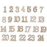 RAYHER Lesene številke za adventni koledar 1-24, 1,7 cm, 24 kosov, (22005944) Cene