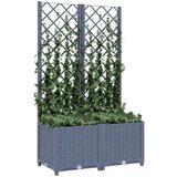  Sadilica s rešetkom tamnosiva 80 x 40 x 136 cm pp | shoptok.hr