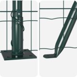 Euro Ograda s 13 Priključnim Stupovima 0.6x50 m Galvanizirani Čelik | shoptok.hr