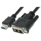 HDMI priključni kabel [1x HDMI-utikač<=> 1x DVI-utikač 18+1 -pol.] 2m, c