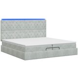  od pjene s madracem i LED-om Svjetlosiva 200 x 200 cm | shoptok.hr