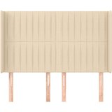  Uzglavlje s ušima krem 147x16x118/128 cm od tkanine | shoptok.hr