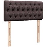  Krevet s oprugama i madracem tamnosmeđi 90 x 200 cm od tkanine | shoptok.hr