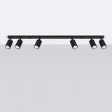 Nice Lamps Crna stropna svjetiljka 6,5x117 cm Gleam – | shoptok.hr