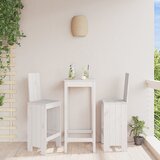  Barski stolci 2 kom bijeli 40 x 42 x 120 cm od masivne borovine | shoptok.hr