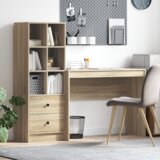 vidaXL Stol s odlaganjem Sonoma hrast Inženjersko drvo | shoptok.hr