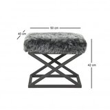 Atelier Del Sofa Capraz Plush - Black, Grey BlackGrey Pouffe | Eponuda.ba