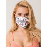 Fashion Hunters White and pink protective mask with imprint Cene'.'