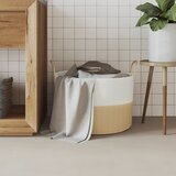  Košara za pohranu bež-bijela Ø 51x33 cm od pamuka | shoptok.hr