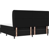  s opruga kutije s uzglavljem Crna 200 x 200 cm tkanina | shoptok.hr