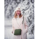 Vuch Crossbody torba Mini Fossy Suede Green, 17 x 20 cm | shoptok.hr