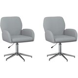 vidaXL Okretne radne stolice 2 kom. 54 x 58 x 90 cm Svjetlosiva - Svjetlosiva 2 | shoptok.hr