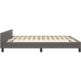  Za krevet s uzglavljem sivi 160x200 cm od umjetne kože | shoptok.hr