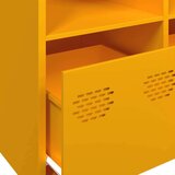 vidaXL Komoda gorčično rumena 135x39x73,5 cm hladno valjano jeklo | Shoptok.si