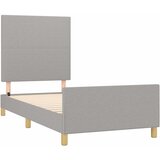  Okvir za krevet bez madraca svjetlosivi 80x200 cm od tkanine | shoptok.hr