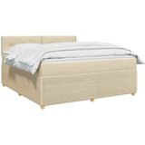  Boxspring krevet s madracem Krem 140 x 200 cm Tkanina | shoptok.hr
