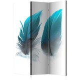  Paravan u 3 dijela - Blue Feathers [Room Dividers] 135x172 | shoptok.hr