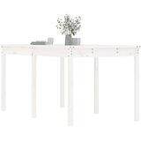  Vrtni stol bijeli 159,5 x 82,5 x 76 cm od masivne borovine | shoptok.hr