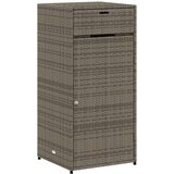 Furnova Vrtna omara za shranjevanje siva 55x55x111 cm poli ratan, (21948472) | Shoptok.si
