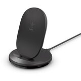 Belkin Brezžicni polnilnik 15 W, polnjenje v pokoncnem/ležecem nacinu QI z omrežnim polnilnikom 24 W, - crn, (20516776) Cene