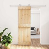  Klizna vrata 70 x 210 cm Čvrsta borovina (neobrađena) | shoptok.hr
