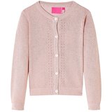 vidaXL Otroška jopica pletena nežno roza 92 | Shoptok.si