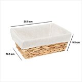 Five KOŠARA ZA KRUH HARMONY, 25,5X18,5X9,5CM POLIESTER/PAMUK BEŽ | shoptok.hr