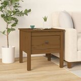 Furnova Stranska mizica medeno rjava 50x50x49 cm trdna borovina, (21915477) Cene