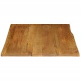 Stolna ploča 90x80x2,5 cm od masivnog drva manga sa živim rubom | shoptok.hr