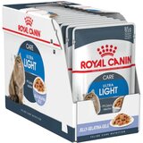 Royal Canin Ultra Light Jelly - kesice za odrasle mačke sklone gojenju (12×85g) Cene