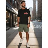 DStreet T-shirt męski z nadrukiem czarny | shoptok.hr