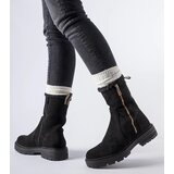 Gemre Black insulated ankle boots with a zipper Sunnyslope | Shoptok.si