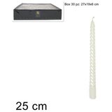  SVIJEĆA UVIJENA LAMINIRANA 25 CM BIJELA Cijene