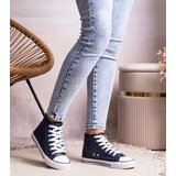 Gemre Navy high-top sneakers made of eco leather Boniface | Shoptok.si