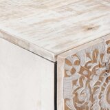  Visoka ploča Bijelo 60 x 33 5 x 100 cm Čvrsto drvo manga - Bijelo | shoptok.hr