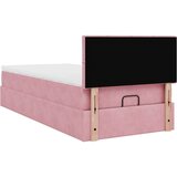  Otomanski okvir kreveta s madraca ružičasti 90x190cm baršunasti | shoptok.hr