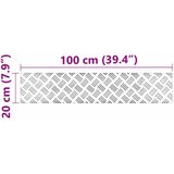  Stepenica Pravokutni 2 pcs Srebrno 100 x 20 cm Aluminij | shoptok.hr