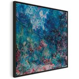  Slika - Claude Monet – La maison de l\'artiste vue du jardin aux roses 80x80 U crnom drvenom okviru | shoptok.hr
