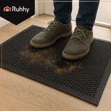 Ruhhy ulazni otirač s 3D strukturom 90 × 60 cm, crni | shoptok.hr