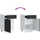 vidaXL Kuhinjska osnovna omarica Porto črn inženirski les | Shoptok.si