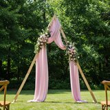  Vjenčani luk Svijetlosmeđa 202 x 95 x 254 cm Čvrsto borovo drvo | shoptok.hr
